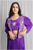 Indo-Western Drape Skirt Set