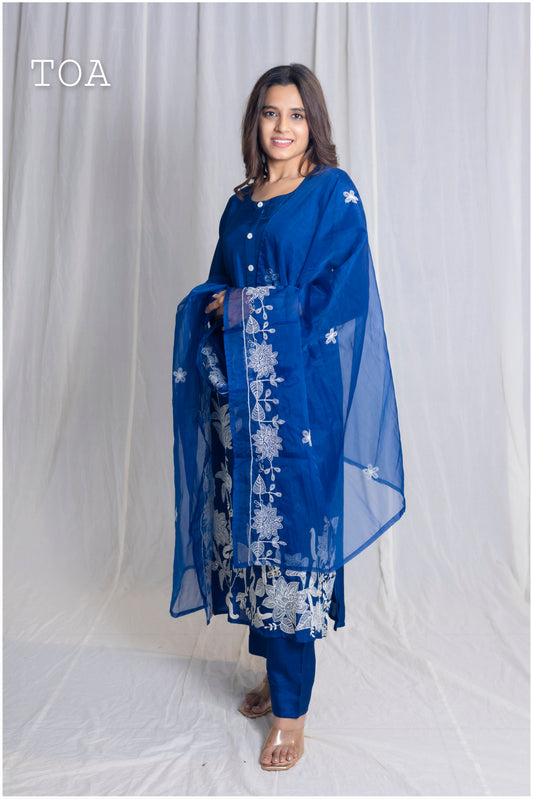 Royal Blue Kurti Set