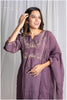 Dark Mauve Kurti Set