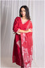 Cherry Red Kurti Set