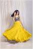 Ochre Yellow Skirt and Designer Multi Mirror Work Blouse Set