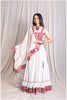 Georgette Sequins White To Pink (Dupatta OnlY)