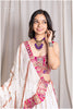 Georgette Sequins White To Pink (Dupatta OnlY)