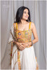 Georgette Sequins Cream White to Yellow (Dupatta OnlY)