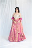 Pink Aura kanjivaram Ensemble Outfit