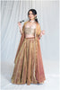 Copper Aura Kanjivaram Ensemble Outfit