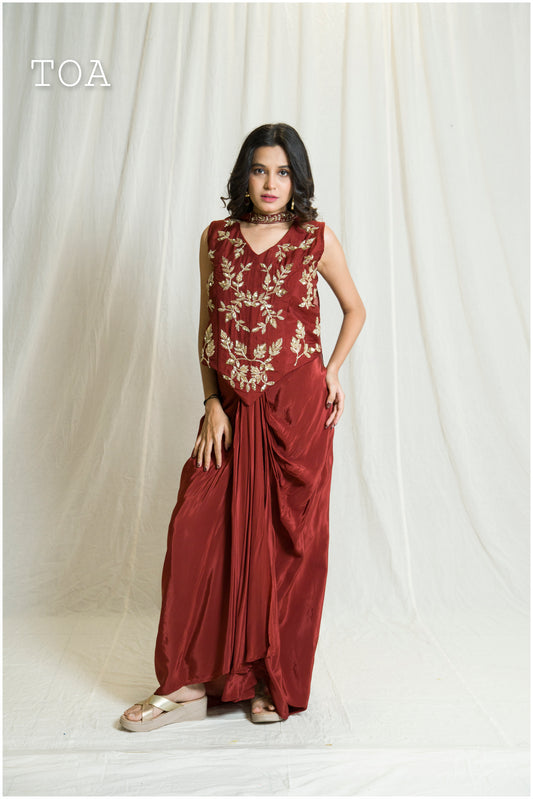 Maroon Indo set