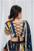 Shades Of Ajrakh Collection- Indigo Blue Double Layer Outfit - EL