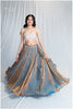 Zardosi Kalli Dual Tone Kanjivaram Skirt - Elsa Blue