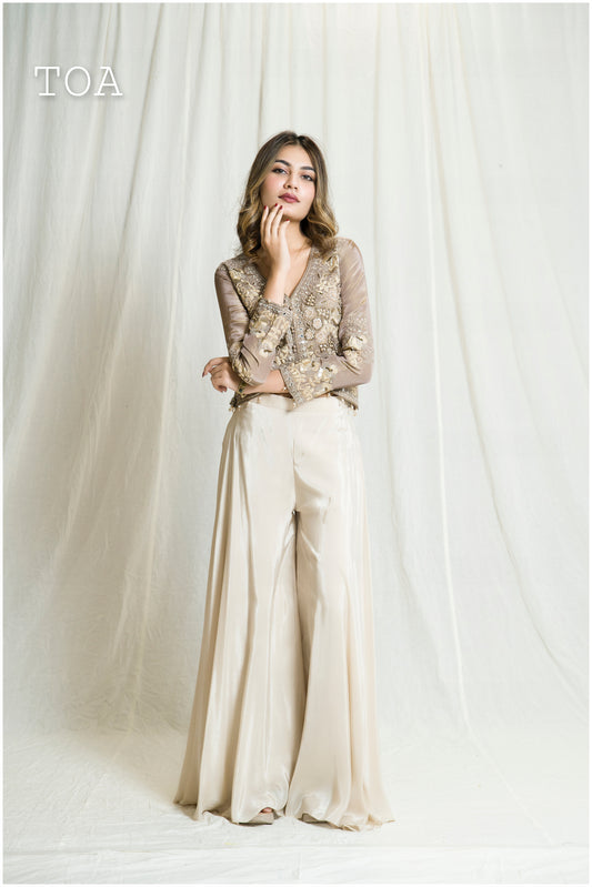 Chickoo to Beige Indo Outfit
