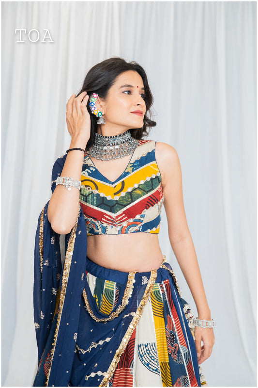 Shades Of Ajrakh Top - SL