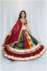 Shades Of Ajrakh Collection - Maroon Double Layer Outfit - SL