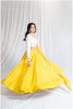 Lime Yellow To Tissue Kanjivaram Outfit