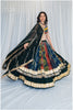 Shades Of Ajrakh Collection - Double Layer Bottle Green Outfit - SL