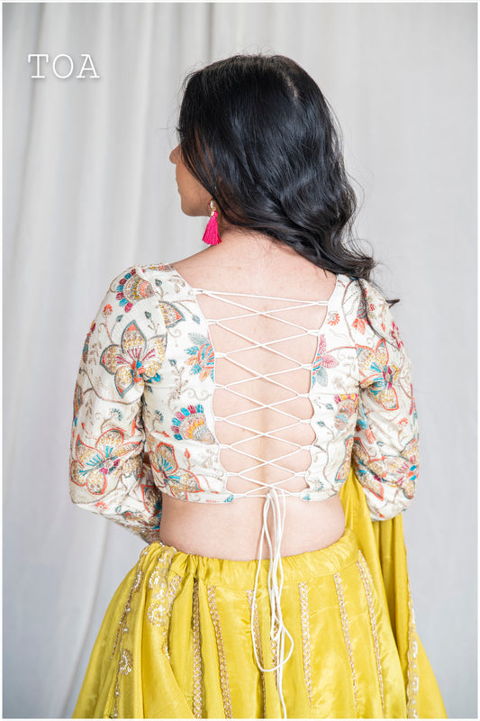 Gulaabo Top FL - Ivory