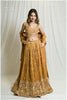 Antique Golden Copper Festive Lehenga Outfit