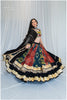 Shades Of Ajrakh Collection - Double Layer Black Outfit - EL