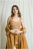 Antique Golden Copper Festive Lehenga Outfit