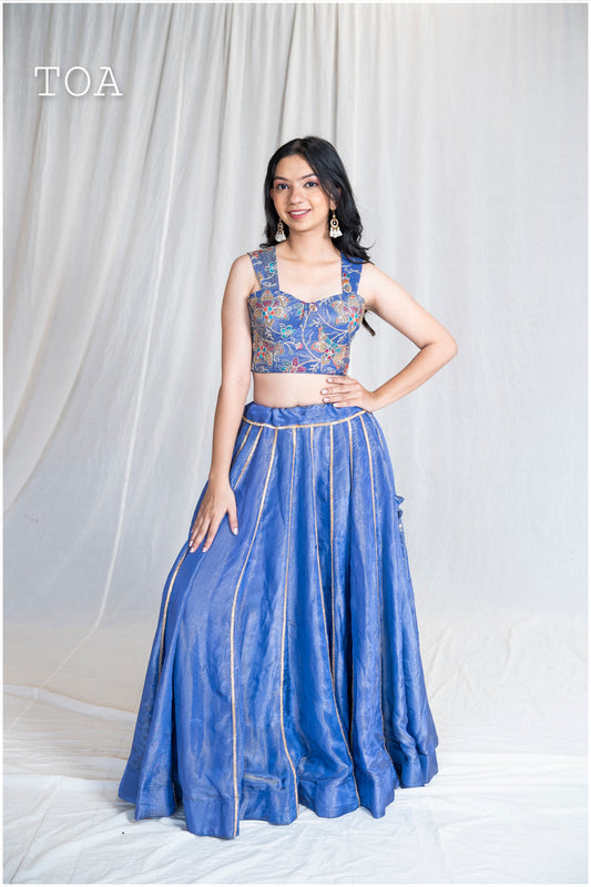 Gulaabo Corset Outfit - Lilac Purple