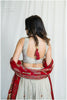 Beautiful Pearl Mirror Ajrakh Lehenga Outfit