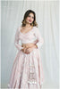 Baby Peach Pink Georgette Festive Lehenga Outfit