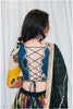 Shades Of Ajrakh Collection - Double Layer Bottle Green Outfit - FL