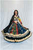 Shades Of Ajrakh Collection - Double Layer Bottle Green Outfit - FL