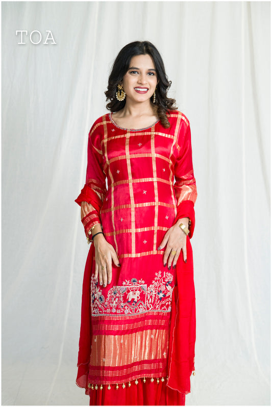 Gharchola Gaji Modal Outfit