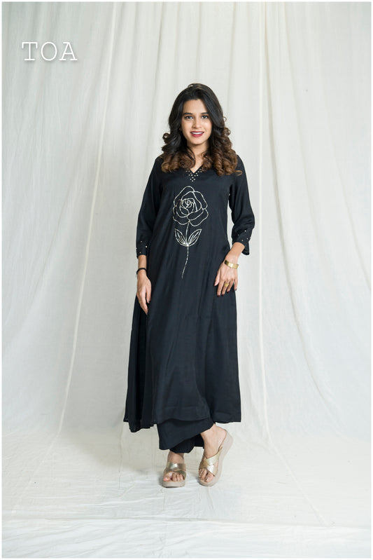 Linen Silk Kurta Set