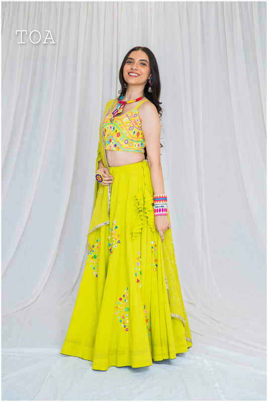 Shades Of Mirror Collection - Pop Vibe Outfit 2.O - Lime Green