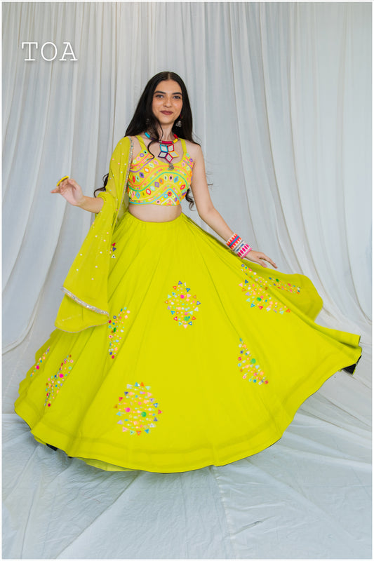 Shades Of Mirror Collection - Pop Vibe Outfit 2.O - Lime Green