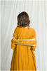 Stunning Golden Chanderi-Colored Embroidered Dress