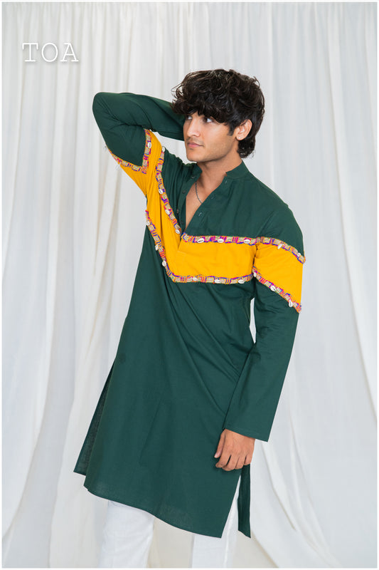 Shades Of Solid - Bottle Green to Yellow