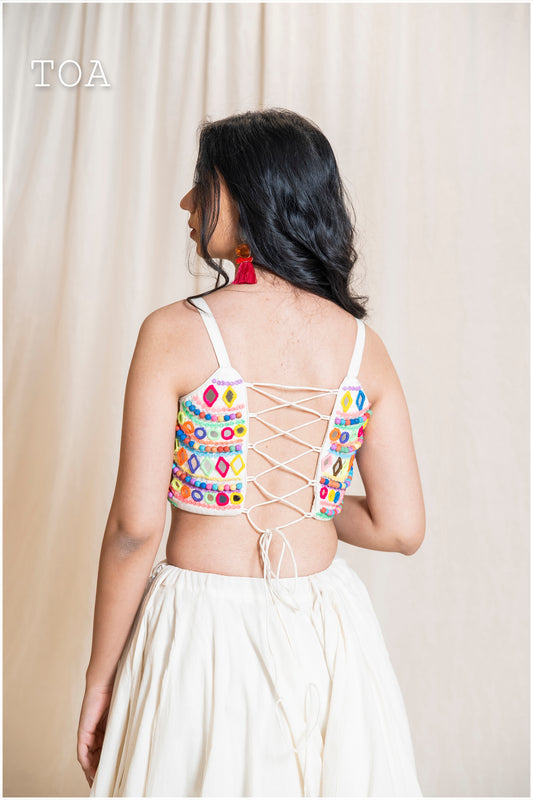 Multi Pop-Up Vibe SP Top - Off White