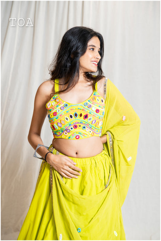 Multi Pop-Up Vibe SP Top - Lime Green