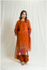 Stunning Brick-Colored Embroidered Dress