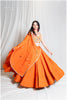 Orange Mirror Work Outfit