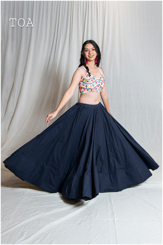 Plain Navy Blue Skirt Only