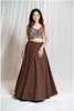 Plain Coffee Skirt Only