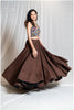 Plain Coffee Skirt Only