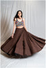 Plain Coffee Skirt Only