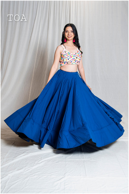 Plain Royal Blue Skirt Only