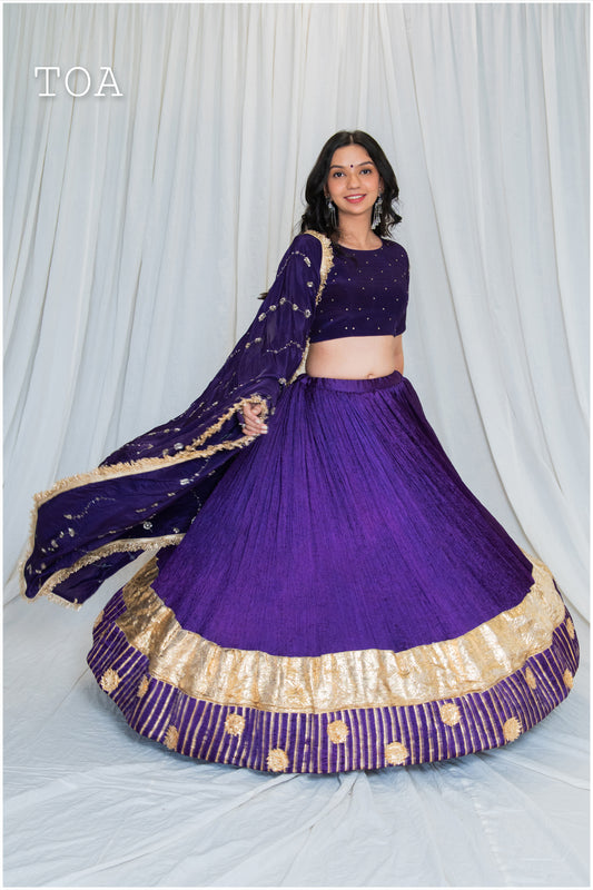 Shades Of Lampi - Crush Silk Sona Lampi Outfit - Jaamuni