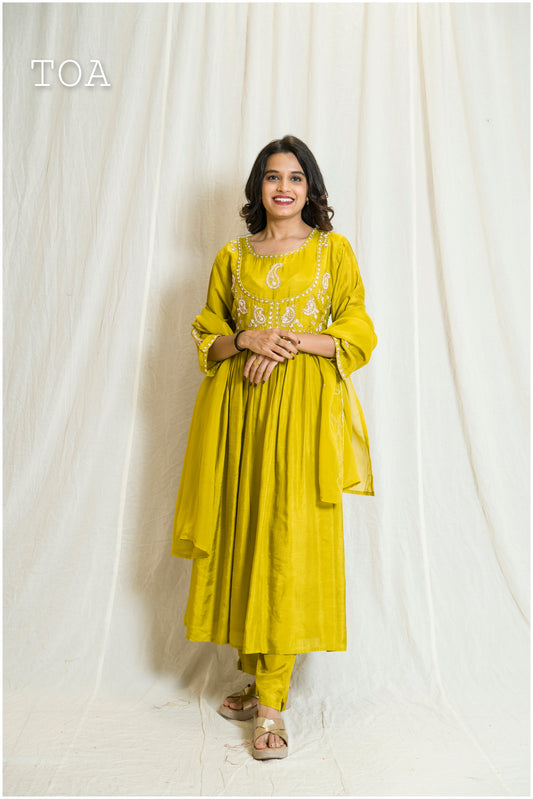 Liril Lime Green-Coloured Suit