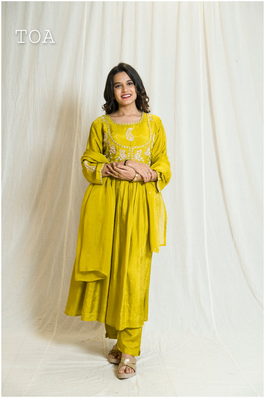 Liril Lime Green-Coloured Suit