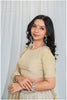 Shades Of Lampi - Crush Silk Sona Lampi Outfit - Beige