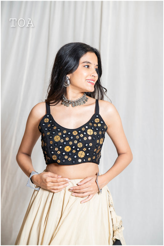 Black To Beige Tamba Twirl Outfit