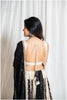 Beige to Black Ajrakh Grace Top Only
