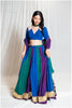 Peacock Hues Outfit - Sequins Sitara