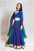 Peacock Hues Outfit - Sequins Sitara
